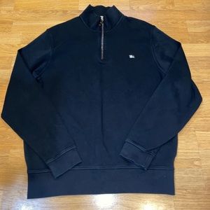 Burberry London XL 1/4 zip black sweatshirt